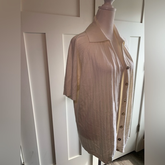 Vintage women’s Short sleeve button down sweater Size 18 / 20 - Picture 7 of 8